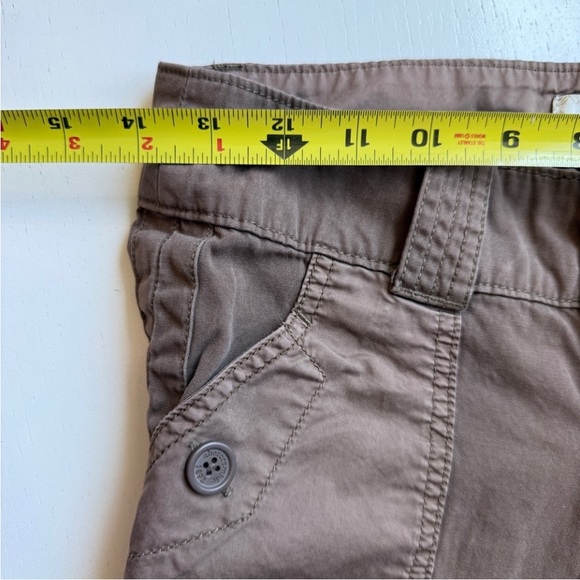 VTG Y2K Abercrombie Fitch Pants Brown Cargo Baggy Low Rise Kids L Womens XS - Picture 8 of 13